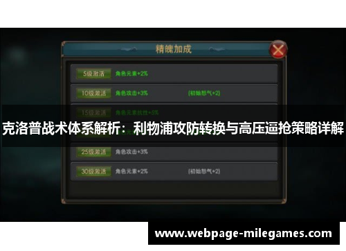 克洛普战术体系解析：利物浦攻防转换与高压逼抢策略详解