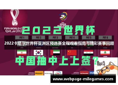 2022卡塔尔世界杯亚洲区预选赛全程观看指南与精彩赛事回顾