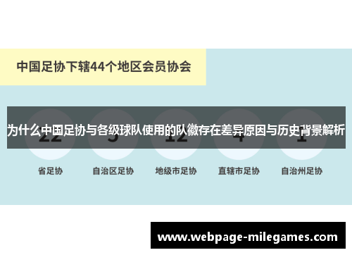 为什么中国足协与各级球队使用的队徽存在差异原因与历史背景解析
